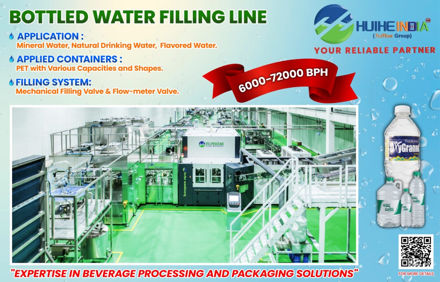 Bottled Water Filling Line | Huihe India